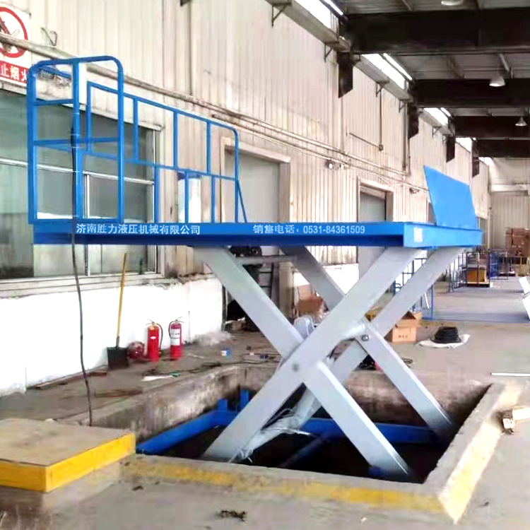 5臺(tái)固定剪叉升降平臺(tái)安裝完畢！