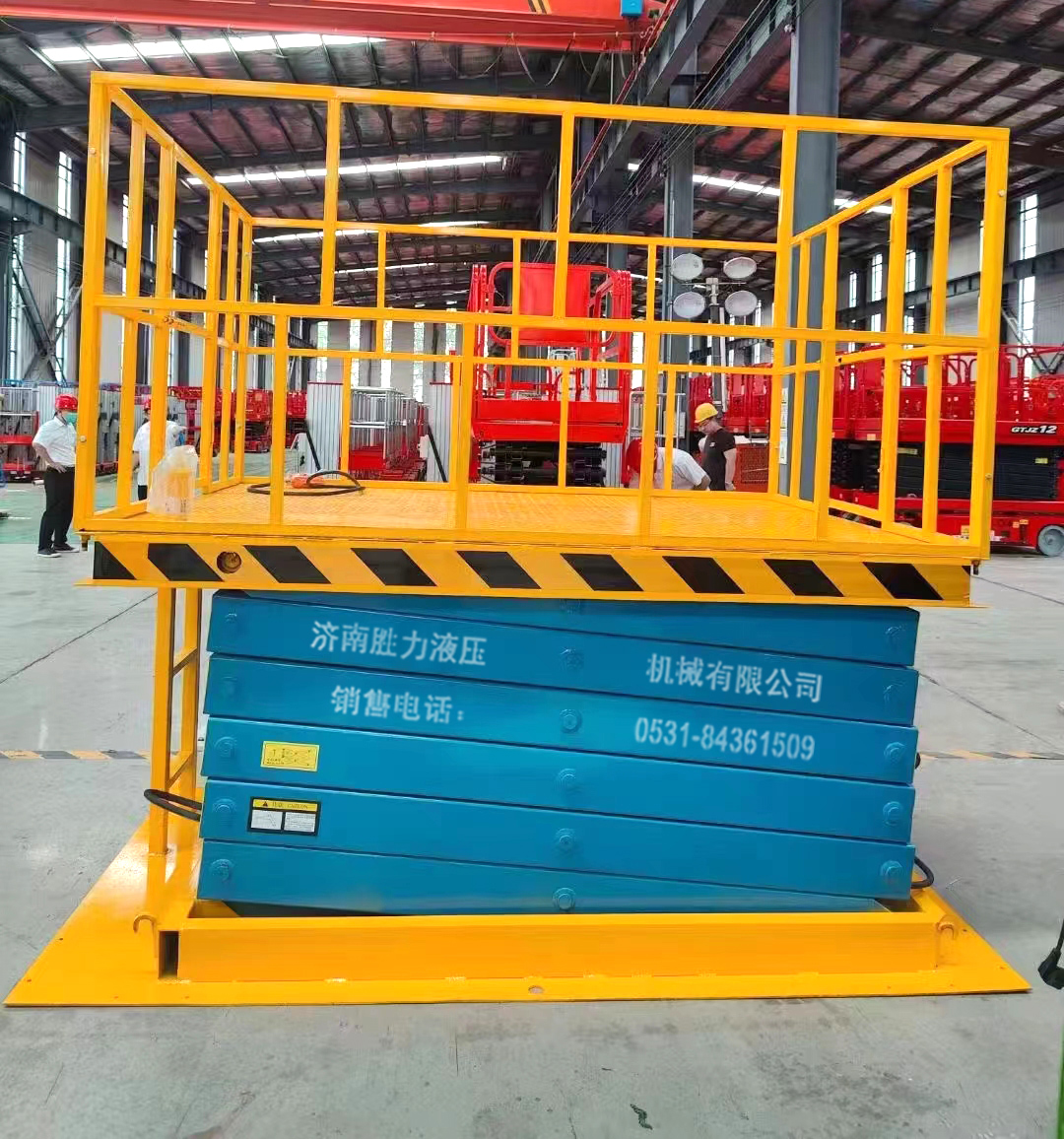 定制剪叉升降平臺(tái)組裝調(diào)試完畢！